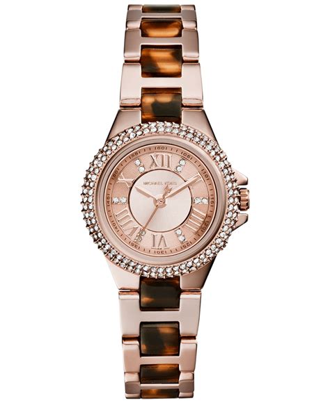 michael kors multifunction bracelet watch tortoise|Michael Kors Watch camille.